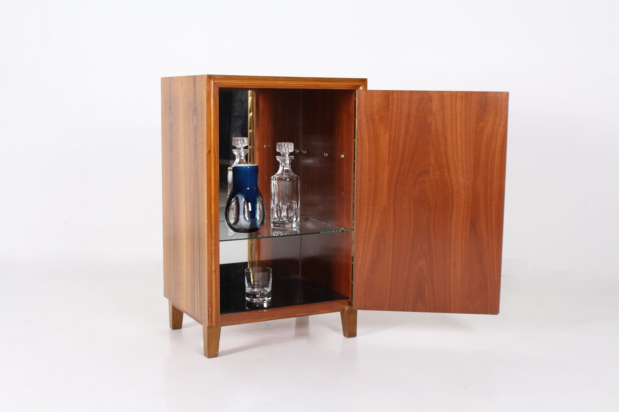 Modernist bar furniture with a shimmering background