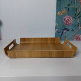Curved wood tray