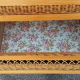Dresser in oak and wicker