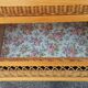 Commode semainier en chêne et osier