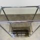 Shelf chrome and smoked glass 70s