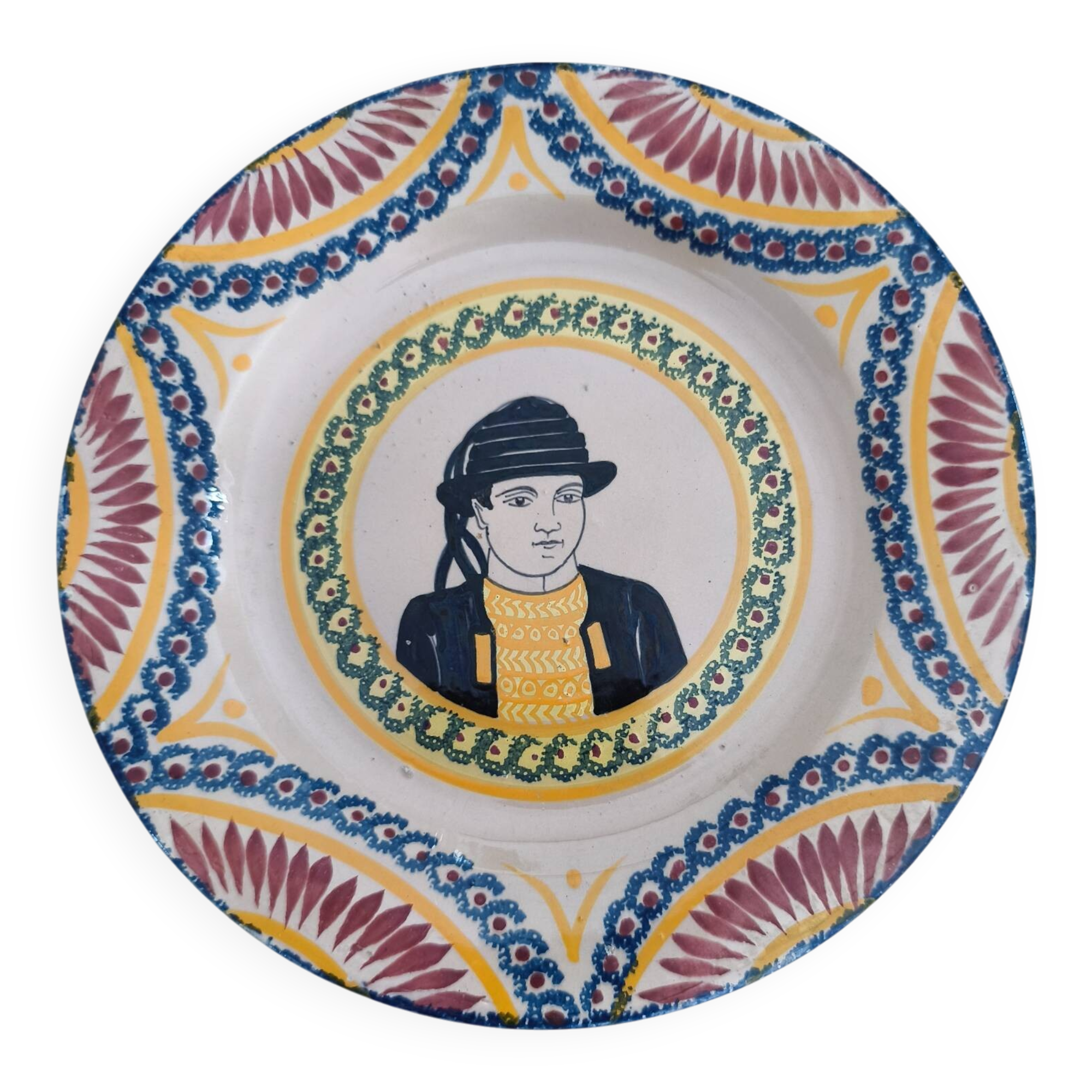 Henriot Quimper Breton Plate