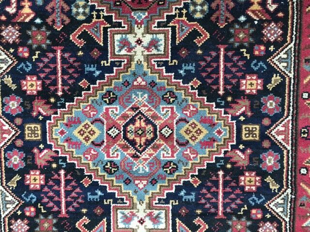 Carpet French drawings Shiraz dots knoated 120x200 cm