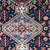 Carpet French drawings Shiraz dots knoated 120x200 cm