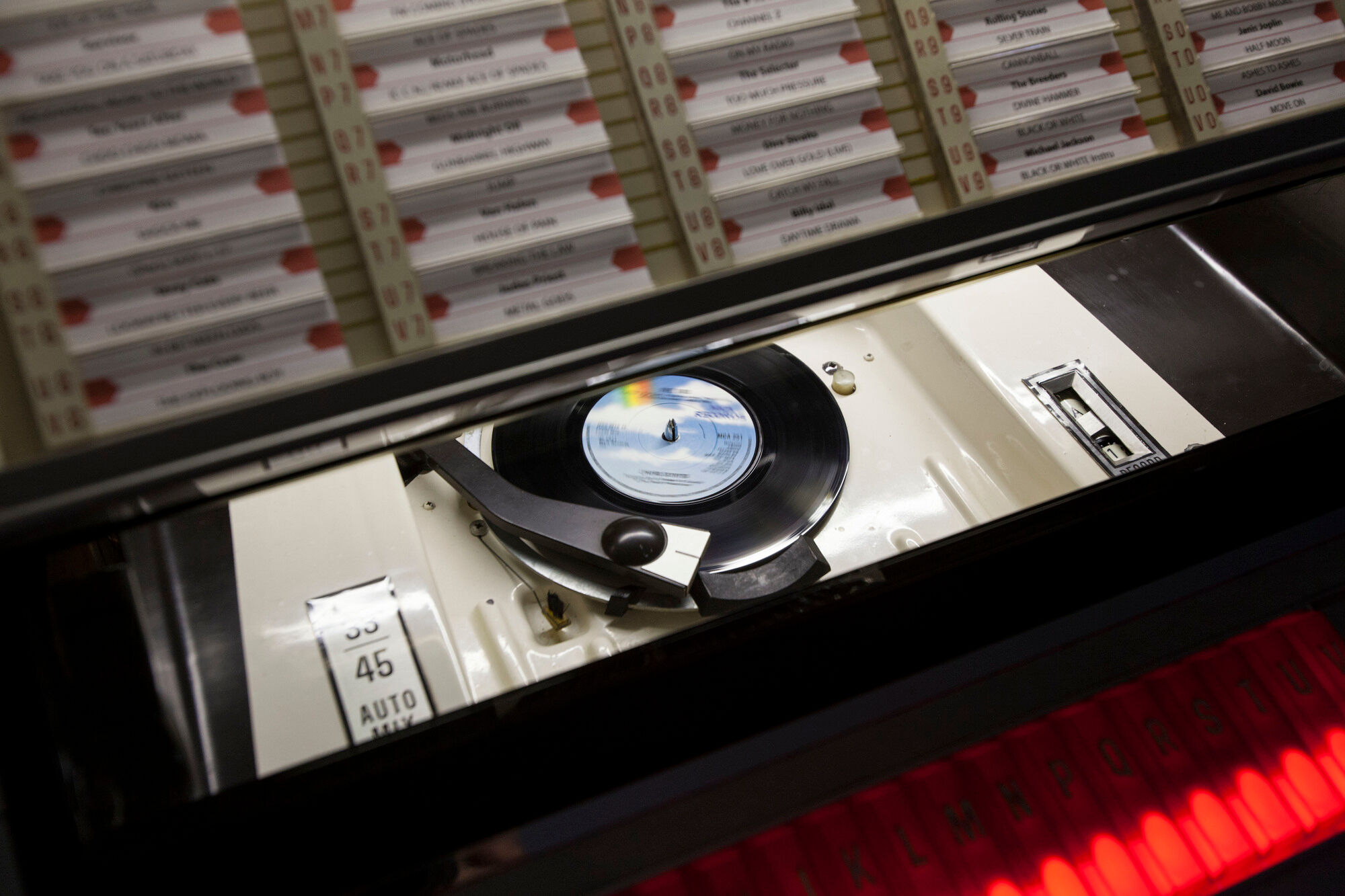 Jukebox Rowe friend from 1963 model"Jal" capa 100 vinyl compilation pop, rock, metal from 1950 to 1990