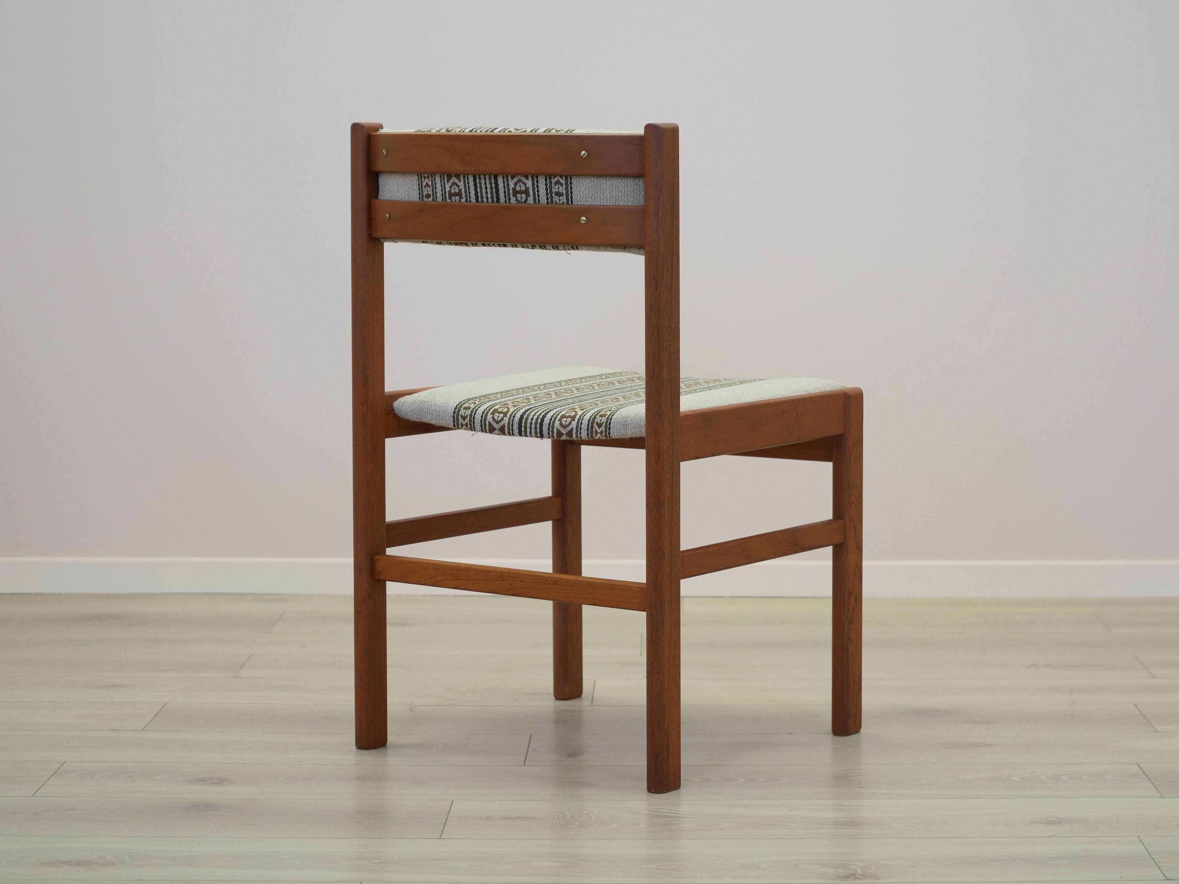 Set of two teak chairs, Danish design, 1970s, made in Denmark