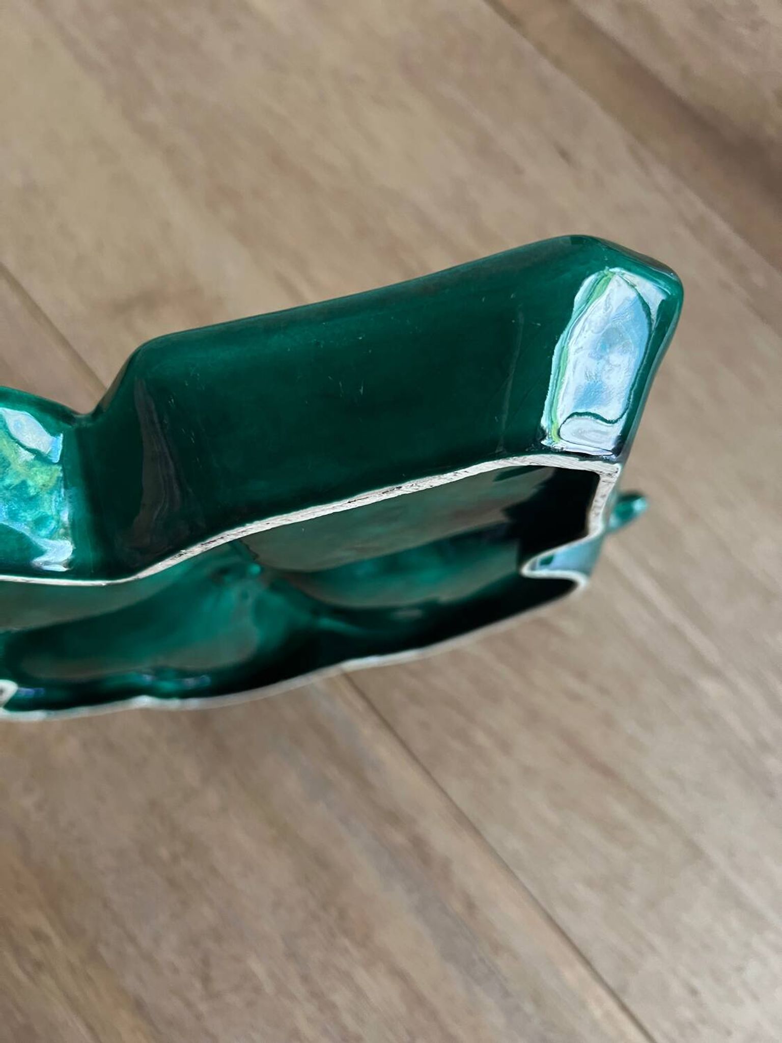 Plat à apéritif vintage en céramique