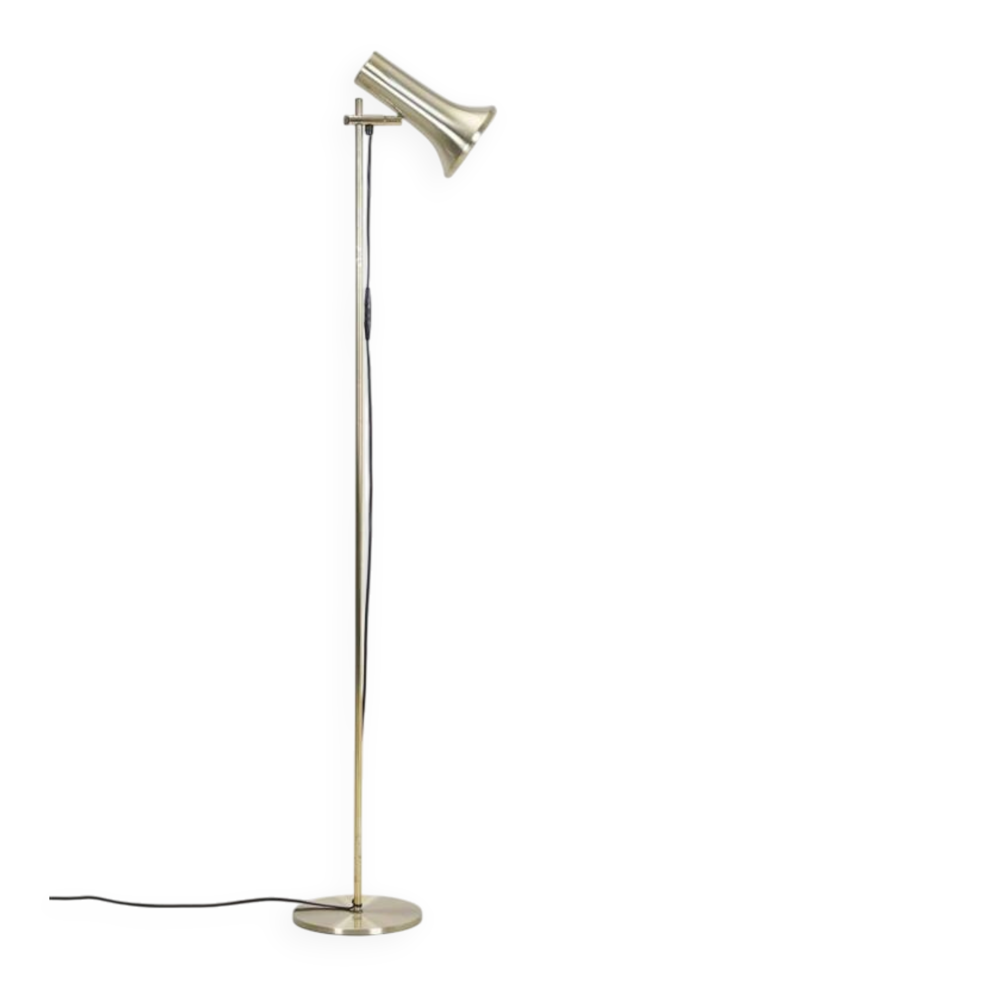 Mid-century Dansa lamp / reading / floor lamp / brass / gold / Danish modern design / 1970s