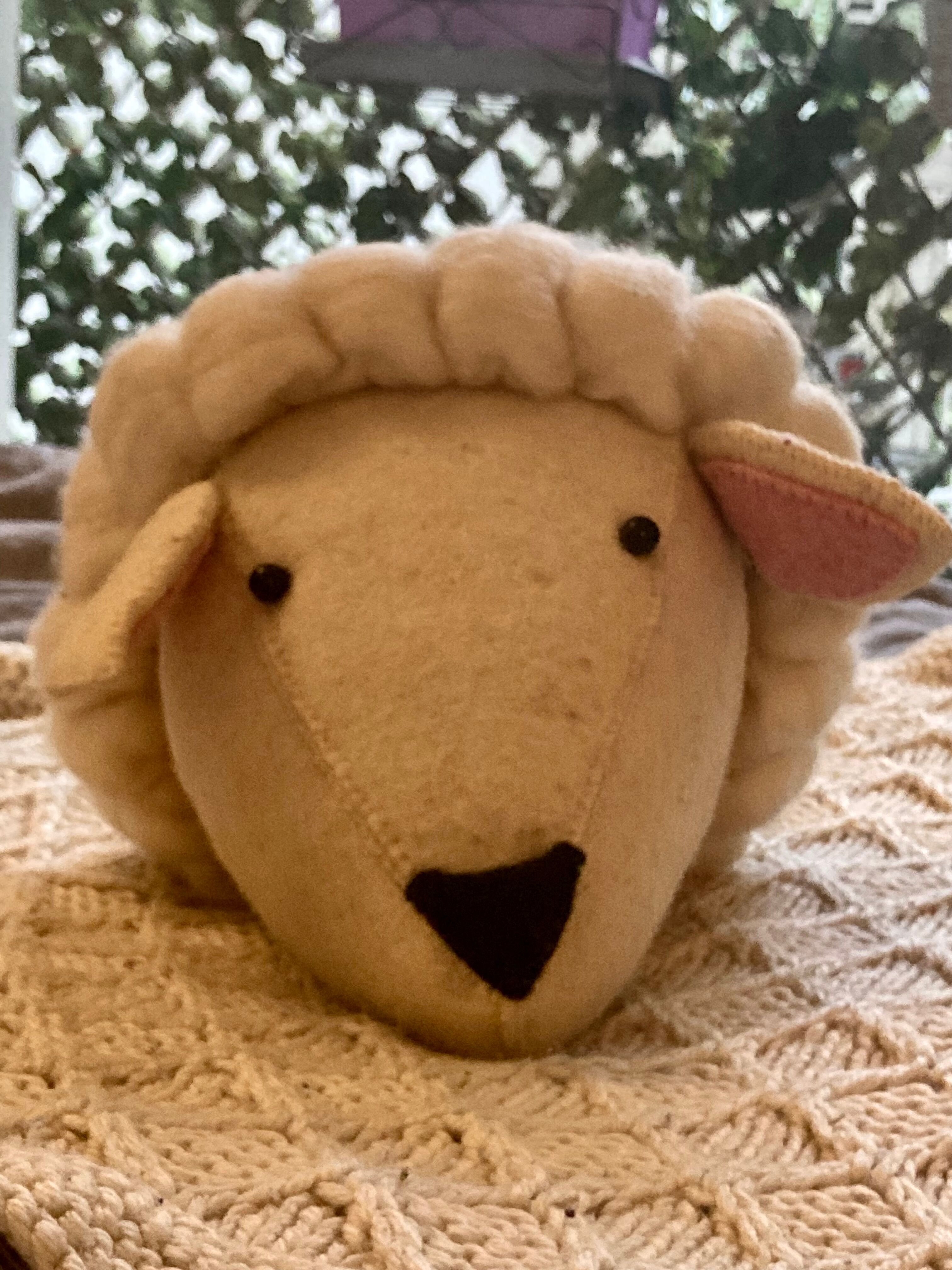 Sheep Plush Trophy-Large Format-Fiona Walker