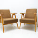 Pair of mid century Czechoslovak armchairs, 1960