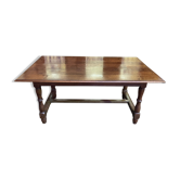Farmhouse table with cross in oak 19th