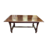 Farmhouse table with cross in oak 19th