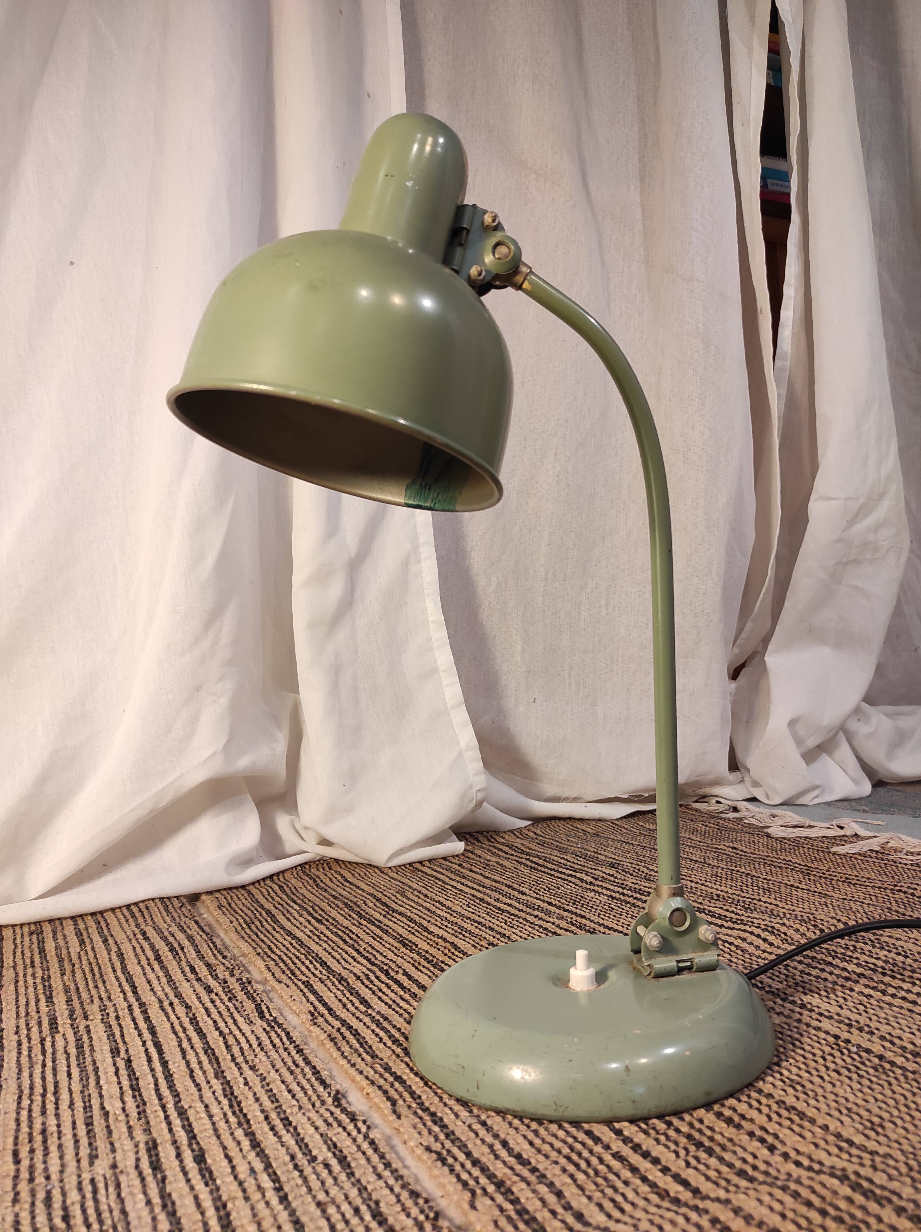 Desk lamp, articulated workshop lamp 1940