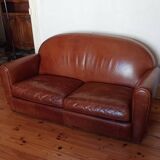 Duvivier leather club sofa