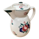 Old Teapot DIGOIN Sarreguemines White Ceramic Flower Decor #B631