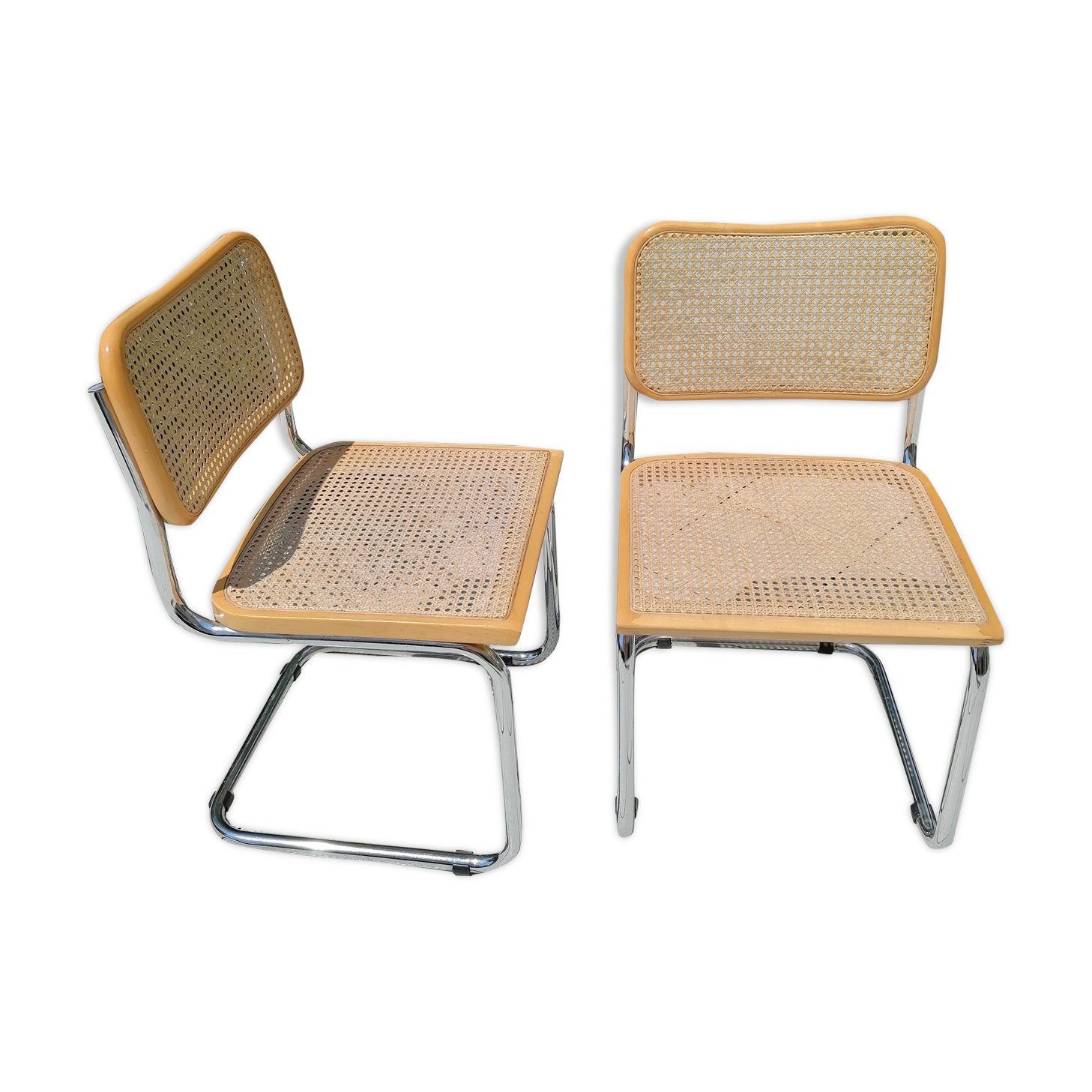 Duo of chairs by Marcel Breuer
