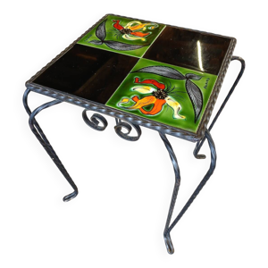 table vintage en fer - vallauris