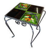 Vintage wrought iron table Vallauris