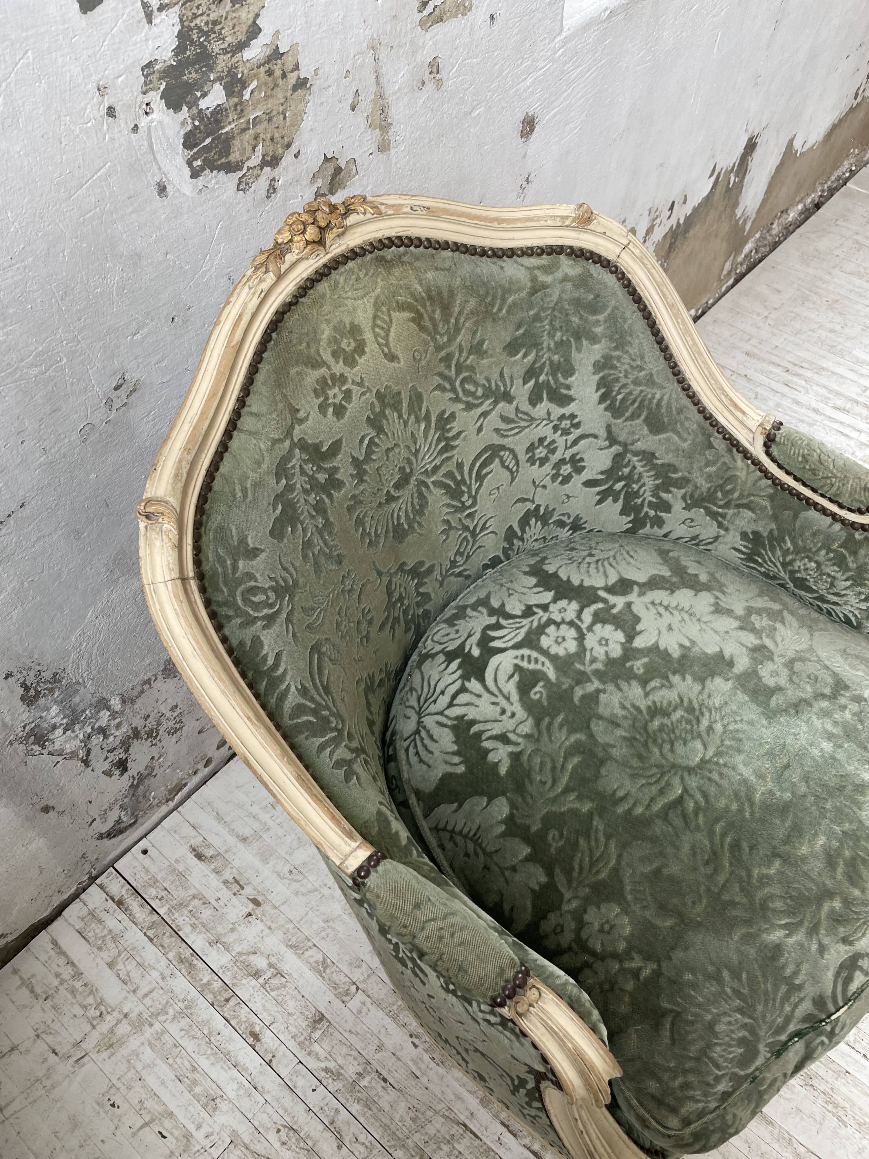 Louis XV shepherdess armchair