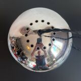 Suspension globe métal Space age année 80