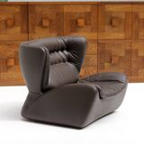 One-seat lounge sofa model pasha, manufactured in the 1970s by durlet, belgium.