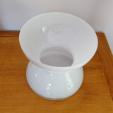 Vase diabolo ikea opaline blache