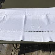 Sheet 2 places embroidered linen MB day crossed