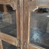 Ancien buffet vitré en teck birman