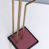 Brass, varnished metal and plexiglas floor lamp "alberelli" by c. la gaipa, 2020