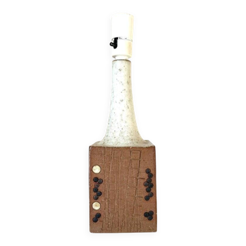 Vintage Danish table lamp in stoneware by Mette Løkke Stiil for Axella, 1970s