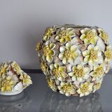 Vase Fleuri Manises, Spain, 1970