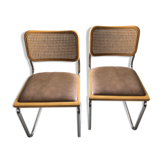 2 Cesca B32 chairs by Marcel Breuer