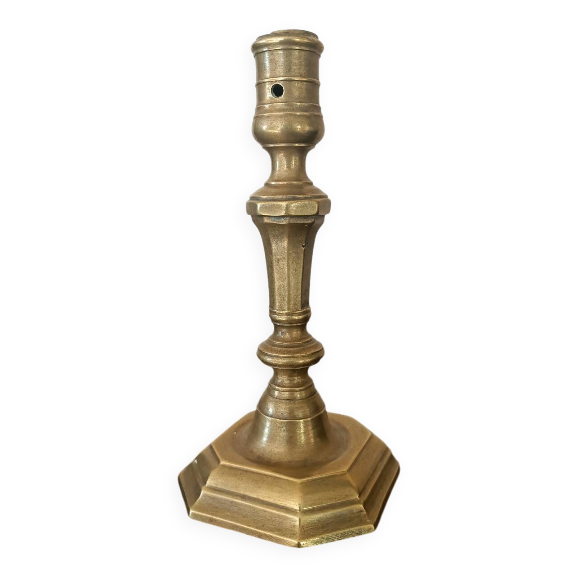 Antique bronze candlestick