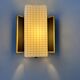 Vintage wall lamp, opaline and brass, France 1950