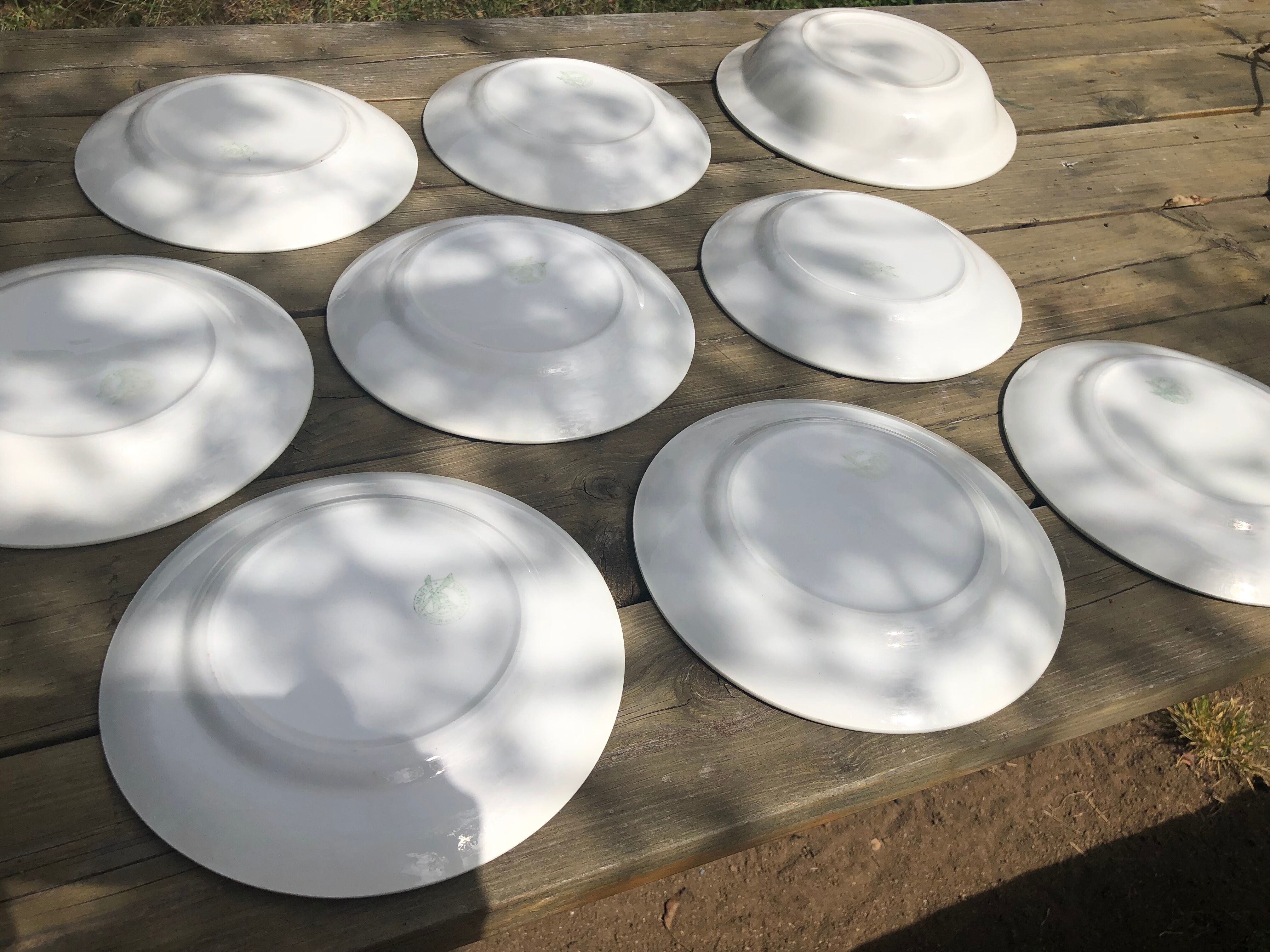 Set plates and dish Moulin des Loups