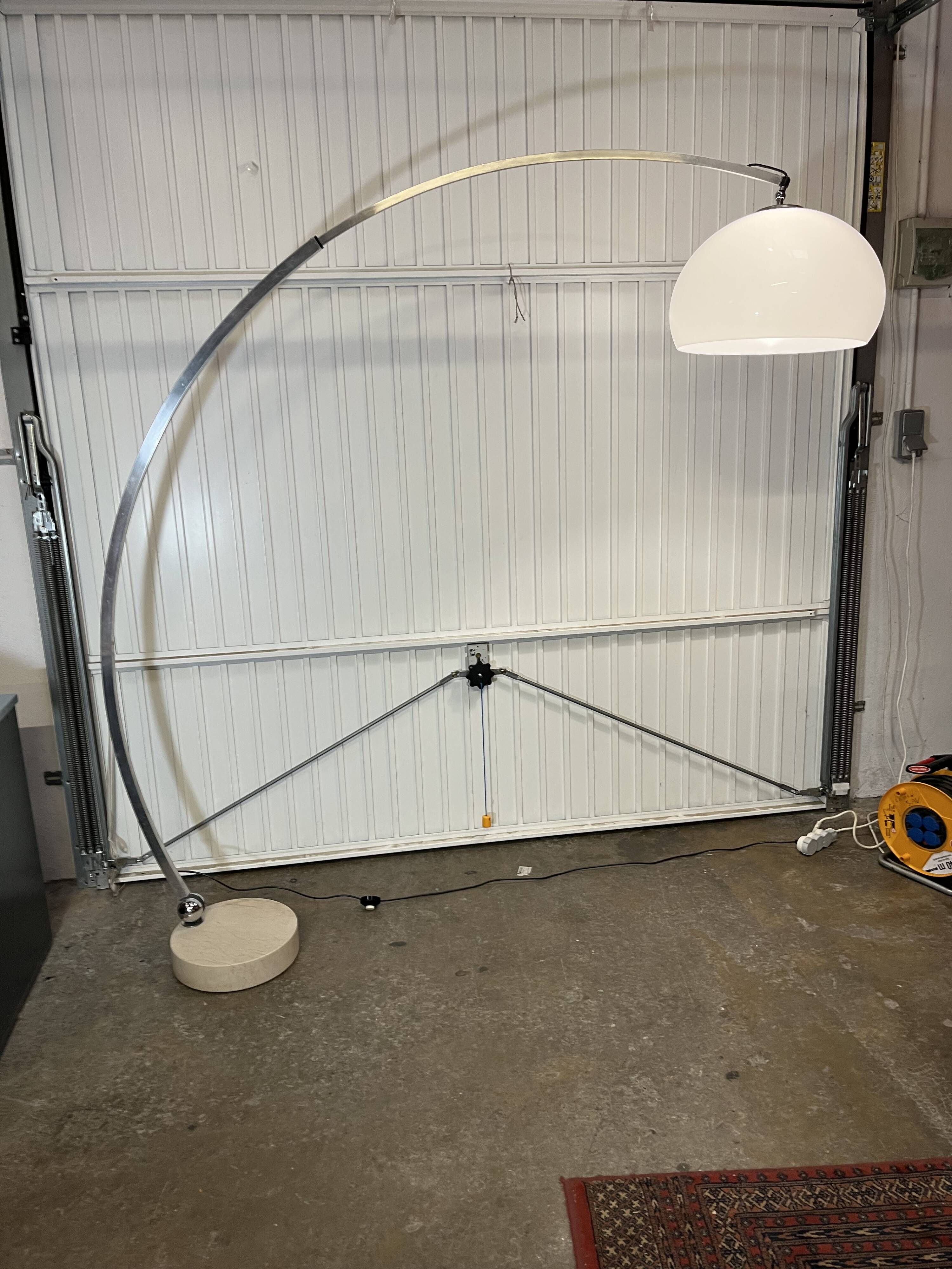 Designer arc floor lamp from the 70s