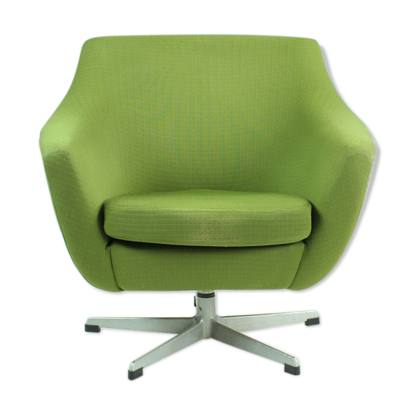 Fauteuil vert du milieu du siècle par Up Zavody, Tchécoslovaquie 1979