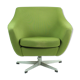 Fauteuil vert du milieu du siècle par Up Zavody, Tchécoslovaquie 1979