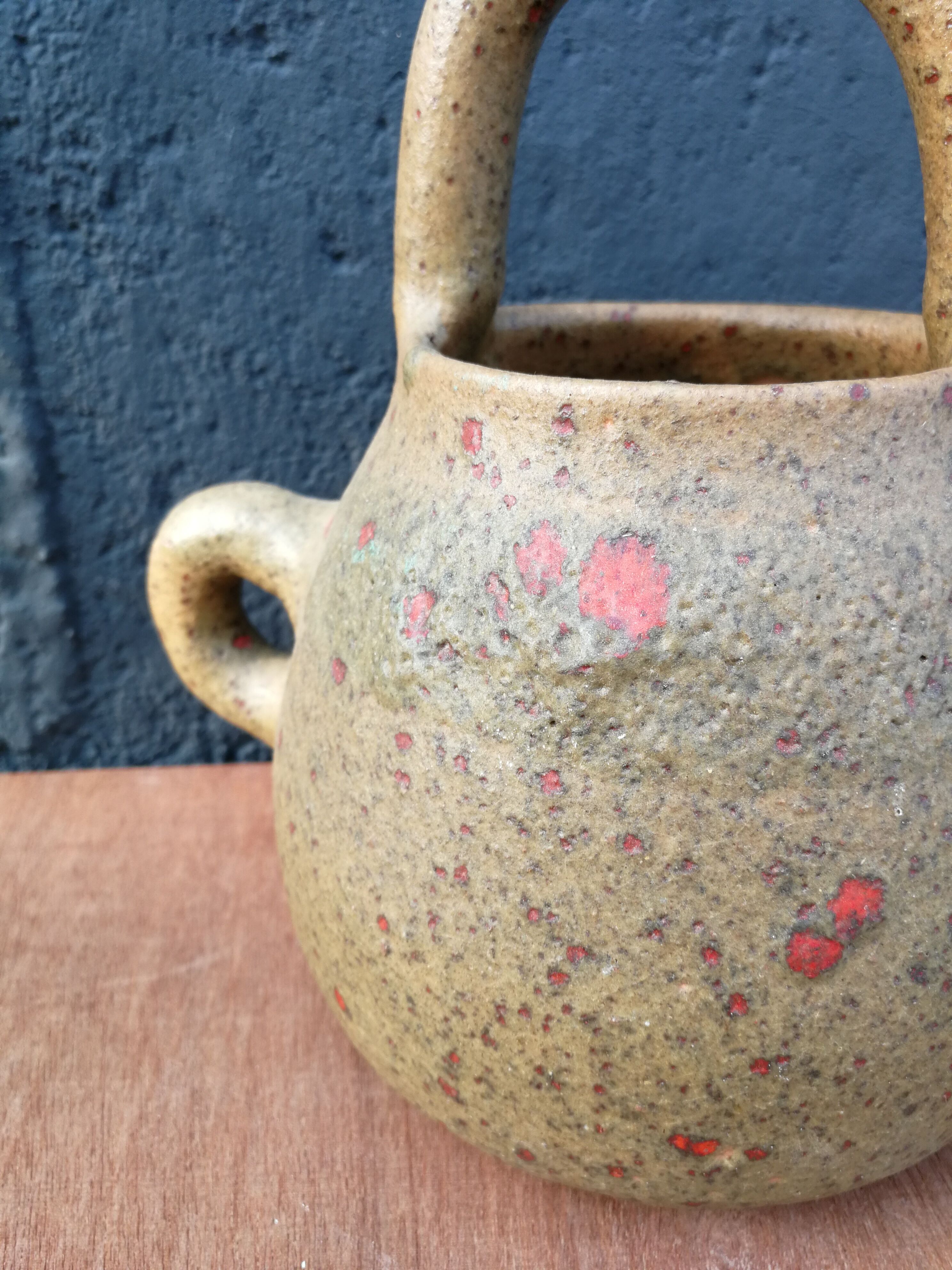 Glazed terracotta pitcher CP Orezza, Corsica