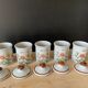 5 vintage spice pots