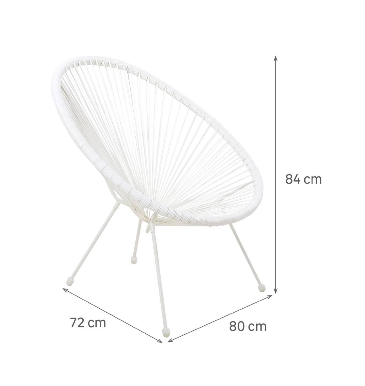 Set of 2 Armchairs + Glass Top Table