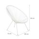 Set of 2 Armchairs + Glass Top Table
