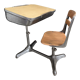 Vintage American school desk