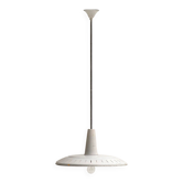 Ensemble de lampes suspendues industrielles de l'école belge, années 1950.