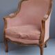 Ensemble de 3 larges bergères de style Louis XV en bois naturel