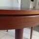 Danish table Frem Røjle Hans Olsen extendable round Scandinavian