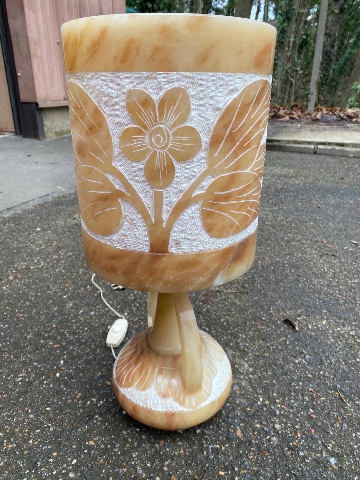 Spanish lamp in alabaster 1980