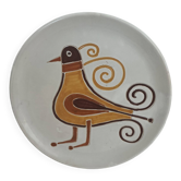 Decorative plate - Cerasarda le Pavonelle - vintage Italian
