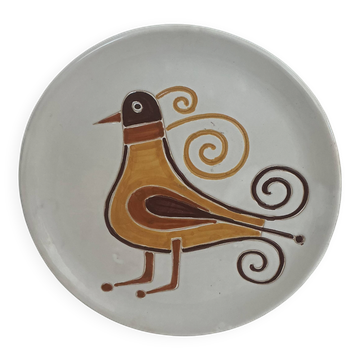 Plat-assiette décorative- Cerasarda le Pavonelle - vintage Italien