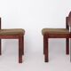 1 of 9 Vintage Lübke Stacking Chair, 1970s German Design, Dark Beech Wood